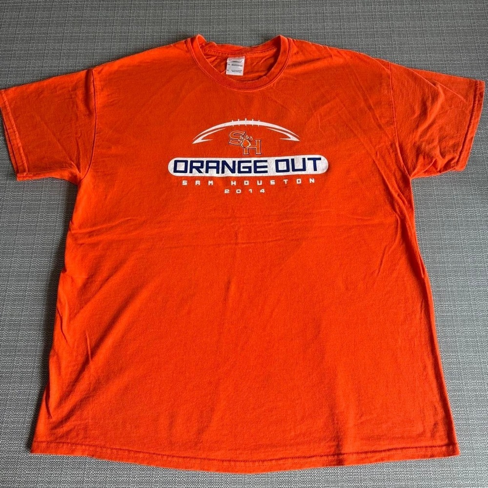 Orange Sam Houston State University 2014 Orange Out T-shirt men's size XL
